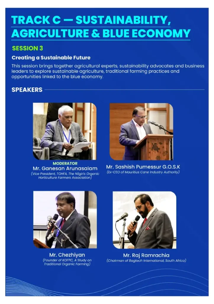Sustainability, Agriculture & Blue Economy