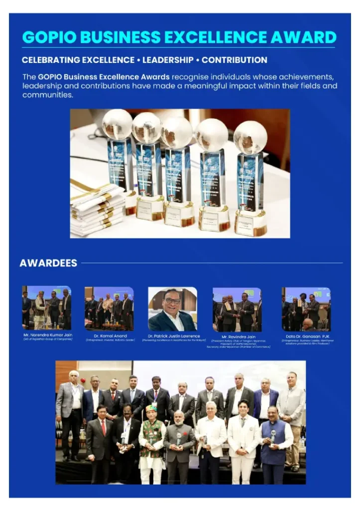 Gopio Business Excellence Award